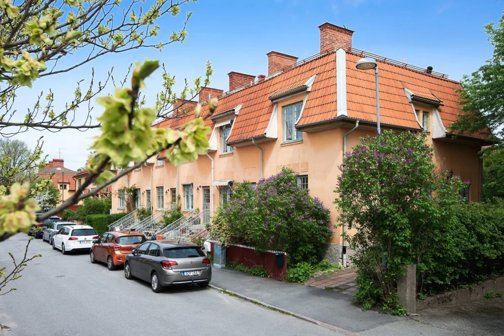 19. Plattlaggning betongplattor Innergard BRF Sundbyberg Hallonbergen